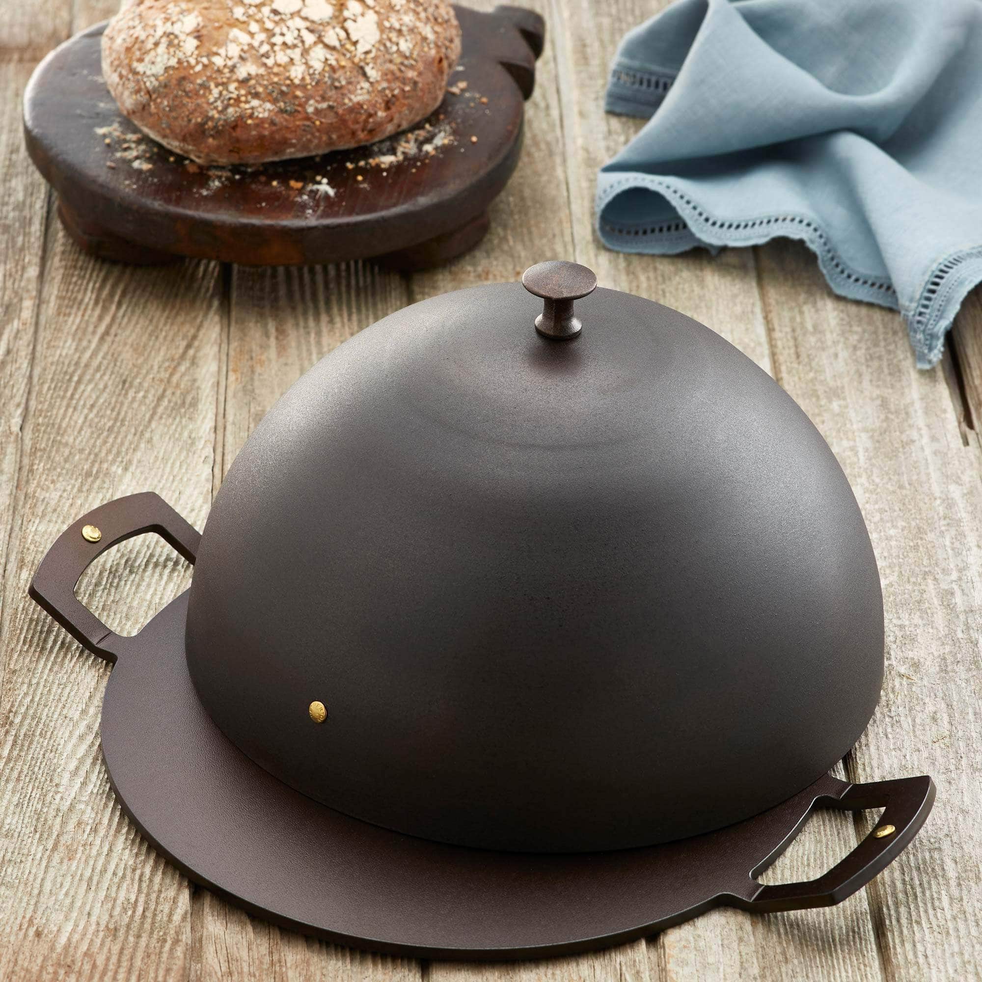 *Not Quite Perfect* Spun Iron Baking Cloche with 31cm Griddle and Baking Plate