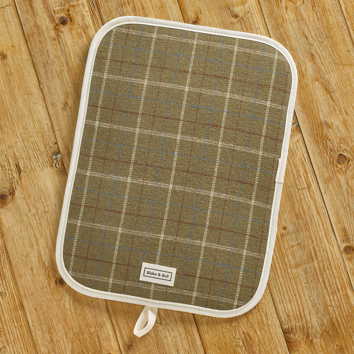 *NEW* Chefs pad with loop for use with Rayburn &#39;400&#39; series range cooker - &#39;Green Tartan&#39;