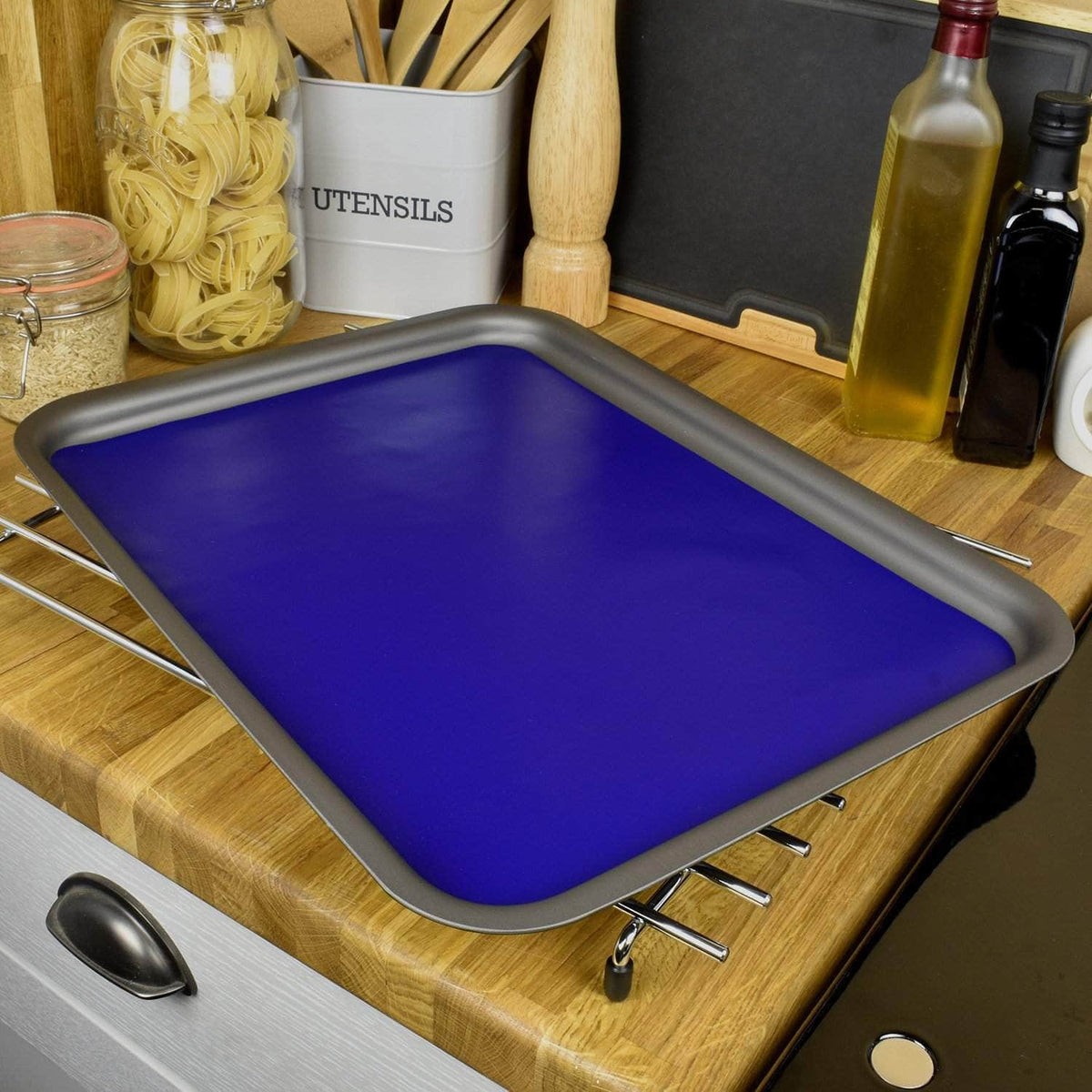 Non-stick liner for Aga range cooker &#39;full oven&#39; size baking tray - Three colour set