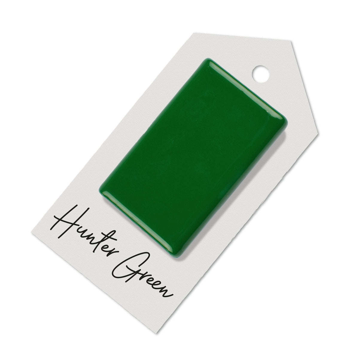 Hunter Green sample for Aga range cooker re-enamelling &amp; reconditioned cookers