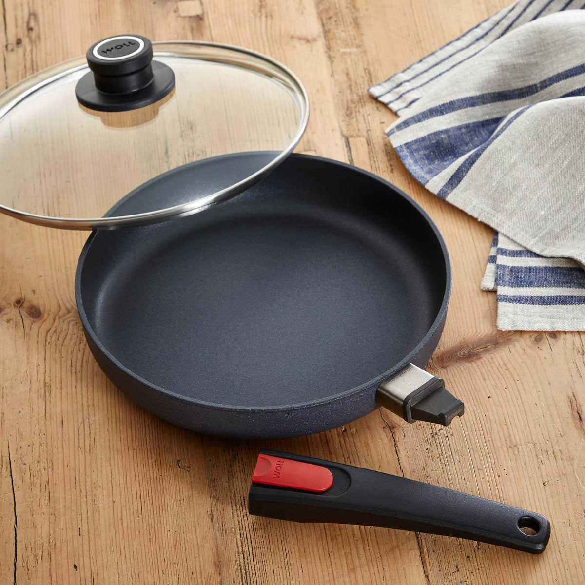 The best shallow frying pan  set for use with range cookers. Oven &amp; dishwasher safe!