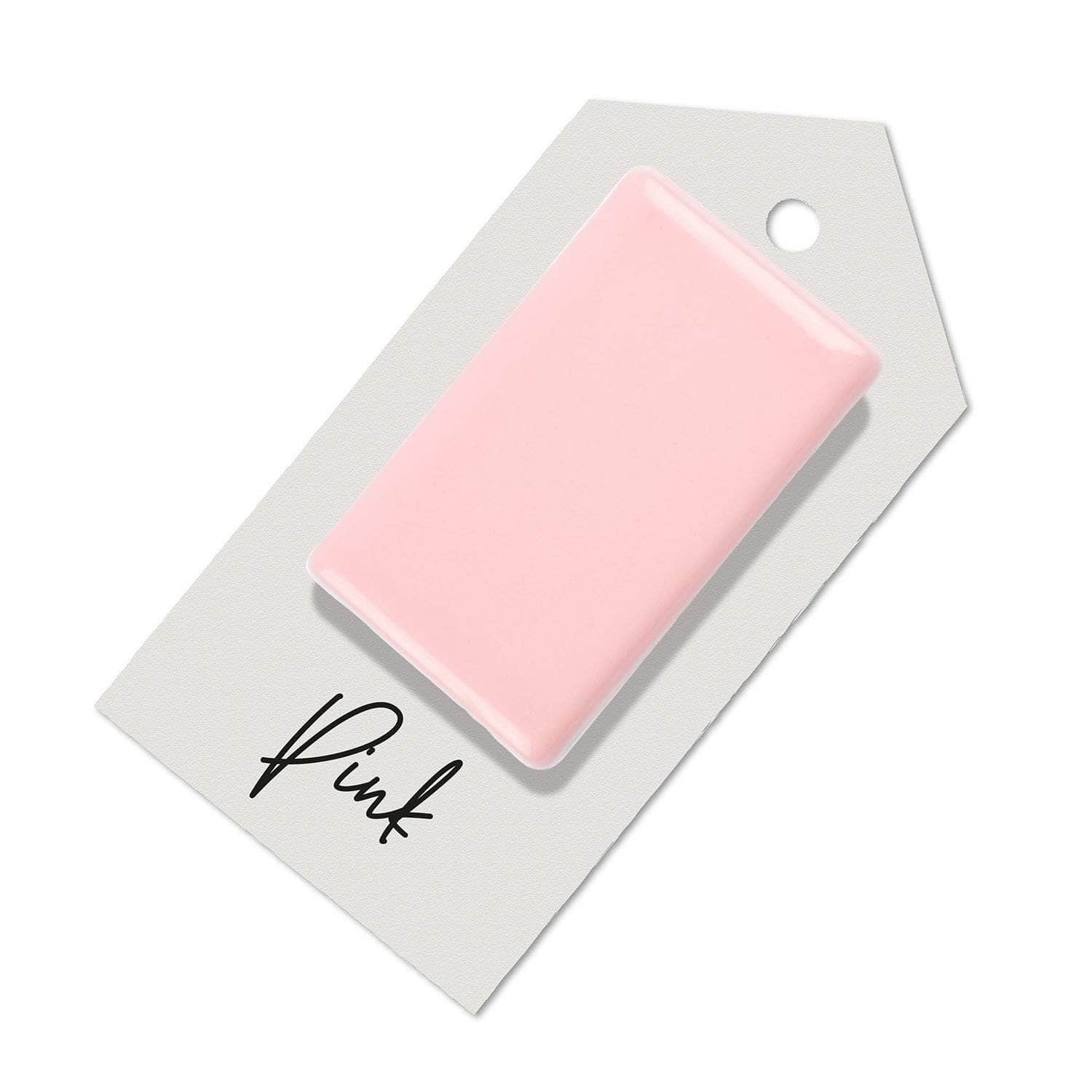 Pink sample for Aga range cooker re-enamelling & reconditioned cookers
