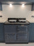 Modern 2 Oven Deluxe Aga Range Cooker Re-enamelled to Slate Blue in Kent