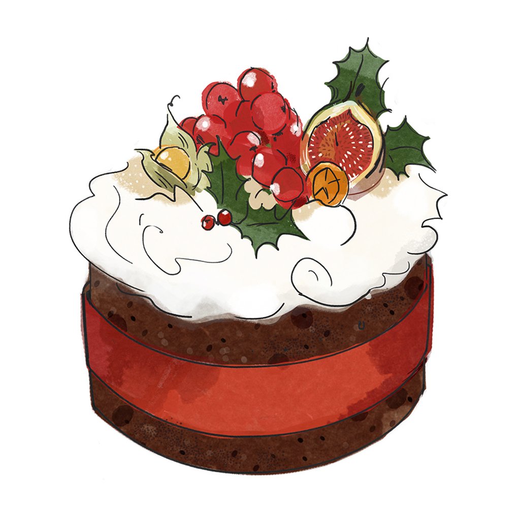 Vegan Christmas Cake, you won't know the difference!