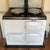 Aga Range Cooker Re-Enamelled From British Racing Green To White