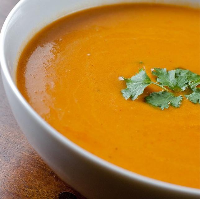 Sweet Potato & Chestnut Soup - a slurpilicious Autumn recipe