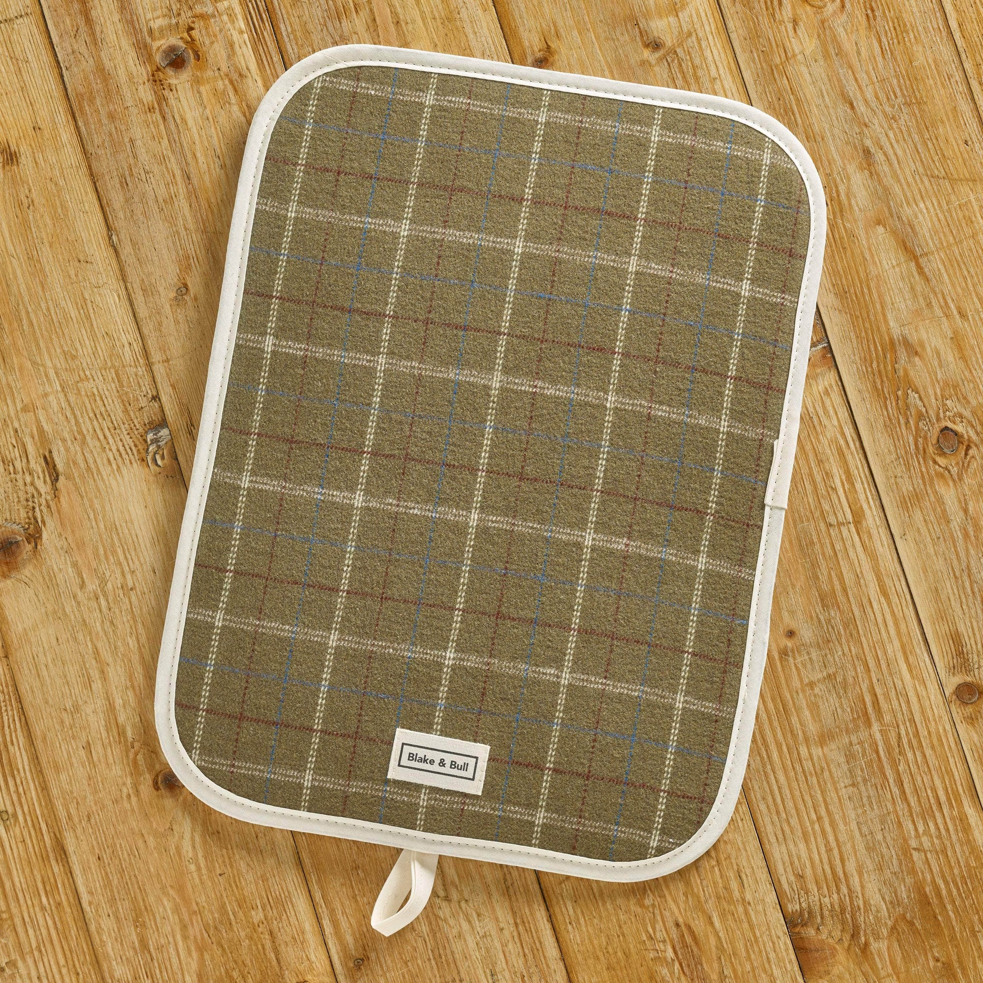 *NEW* Chefs pad with loop for use with Rayburn '400' series range cooker - 'Green Tartan'