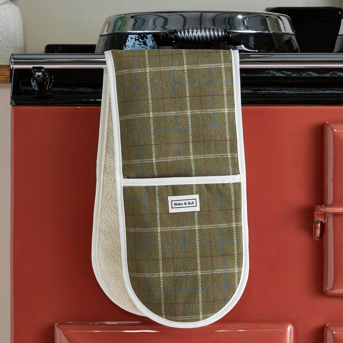 *NEW* Oven glove for range cookers - &#39;Green Tartan&#39;