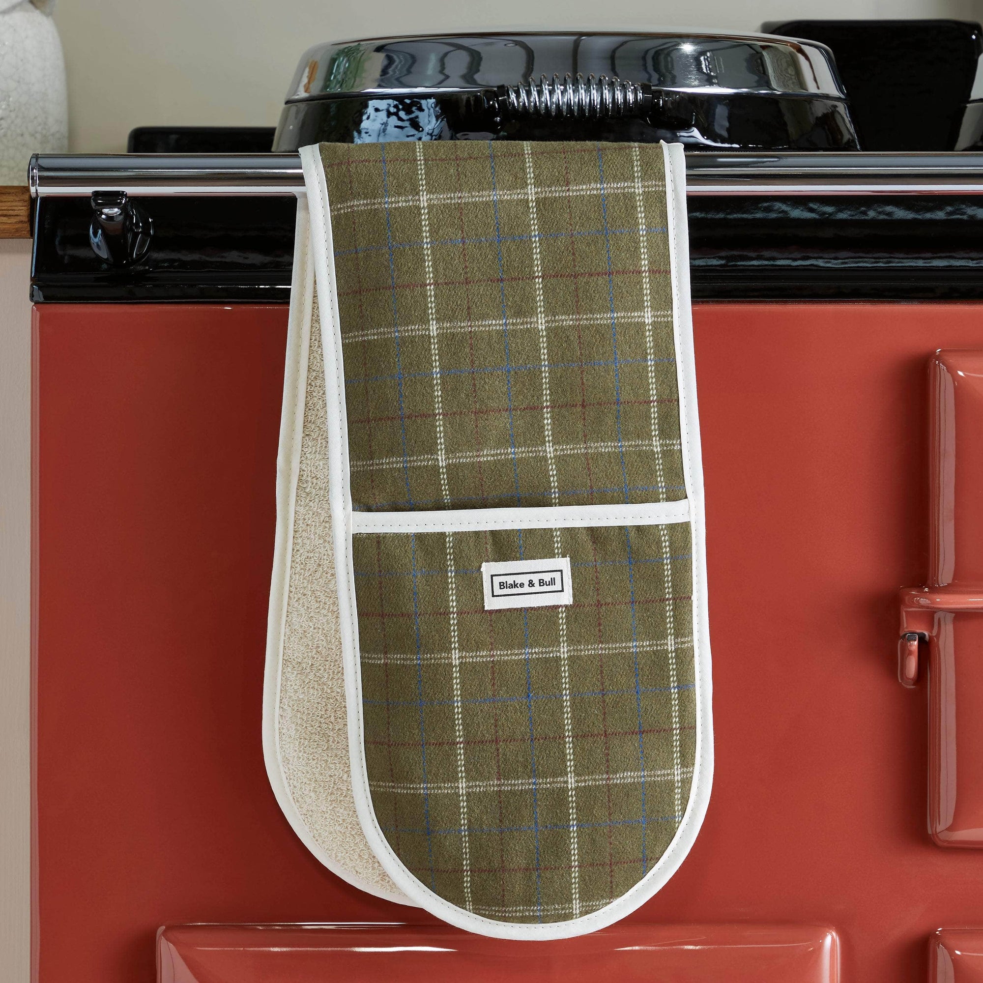 *NEW* Oven glove for range cookers - 'Green Tartan'