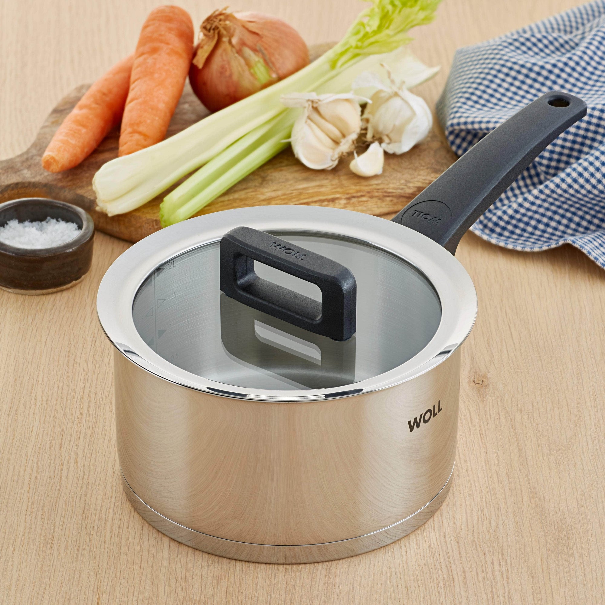 Stainless Steel Saucepan & Lid | 'Concept' by WOLL