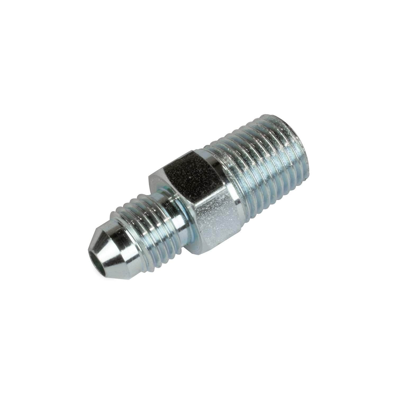 Flared 1/4" x 6mm straight connector for use with oil Aga range cookers with Deep Well burners