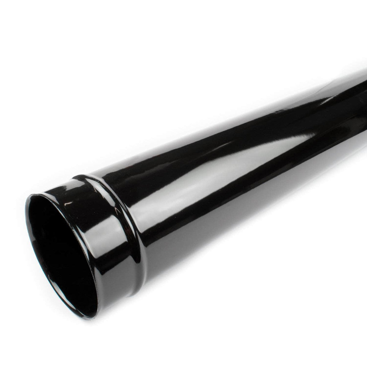 4 inch black vitreous enamel flue pipe 1000 mm x 100 mm