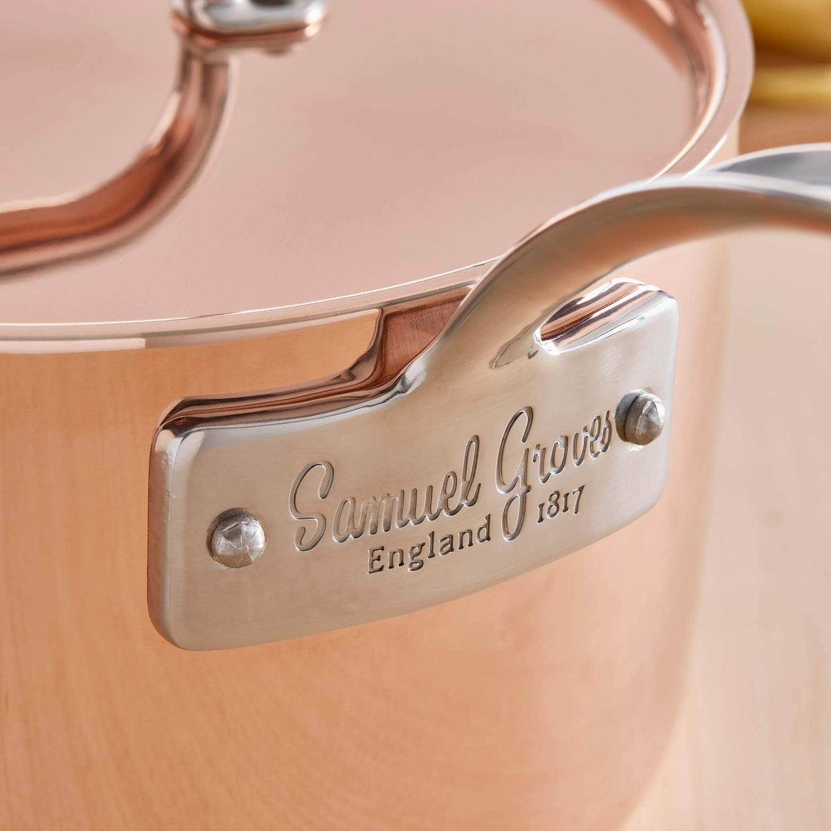 20 cm Copper saucepan &amp; lid