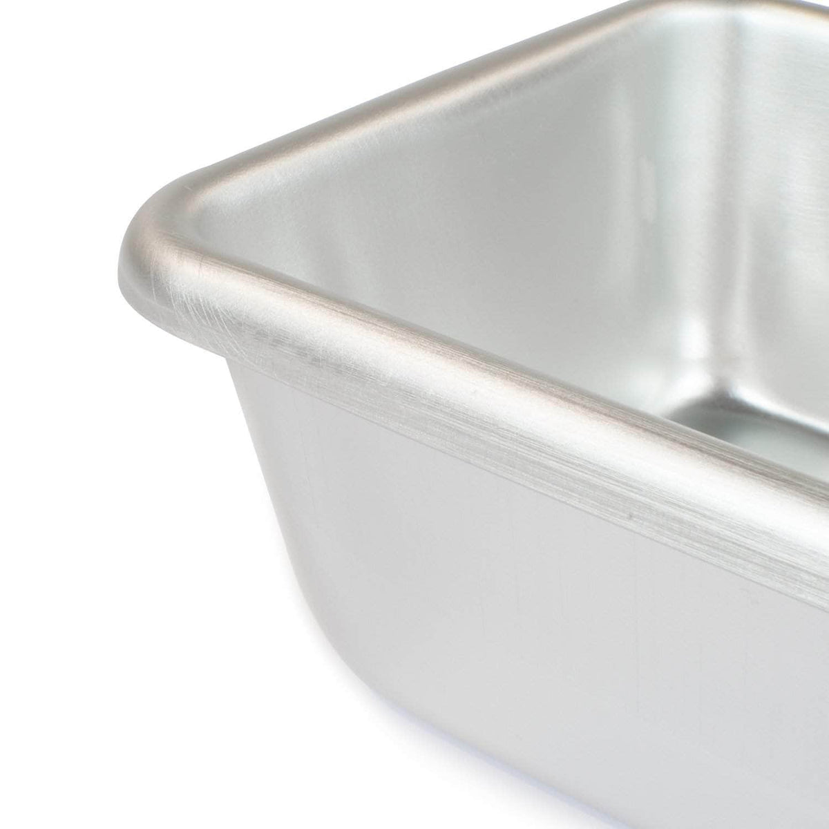 2lb silver anodised loaf tin with rounded corners