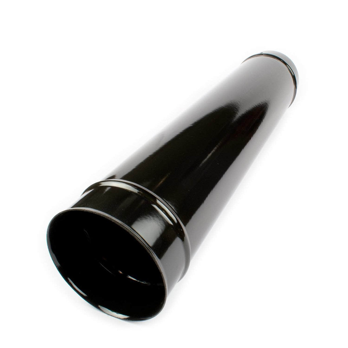 4 inch black vitreous enamel flue pipe 500 mm x 100 mm