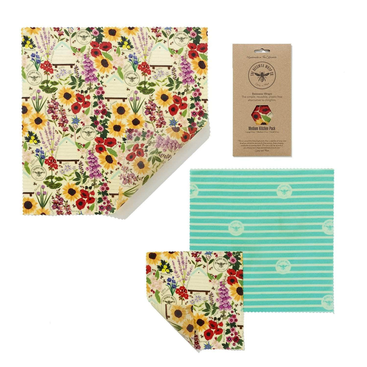 Beeswax wraps: Floral