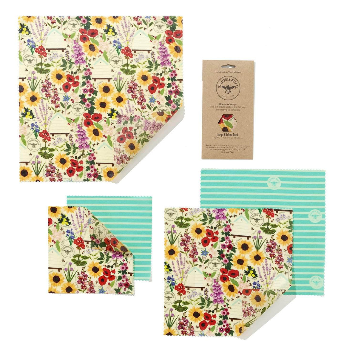Beeswax wraps: Floral