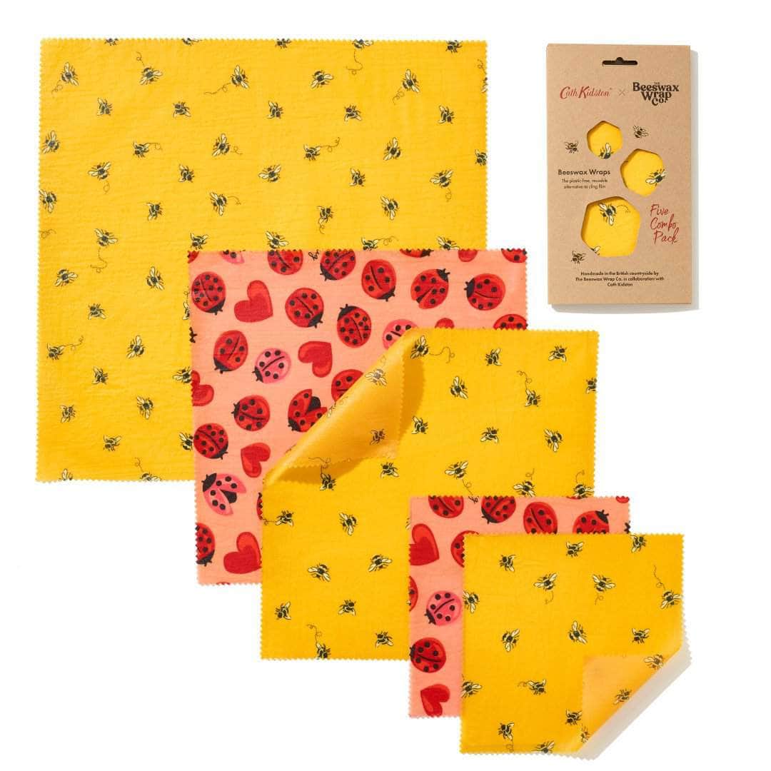 *New* Cath Kidston creature comforts beeswax wraps Five combo pack