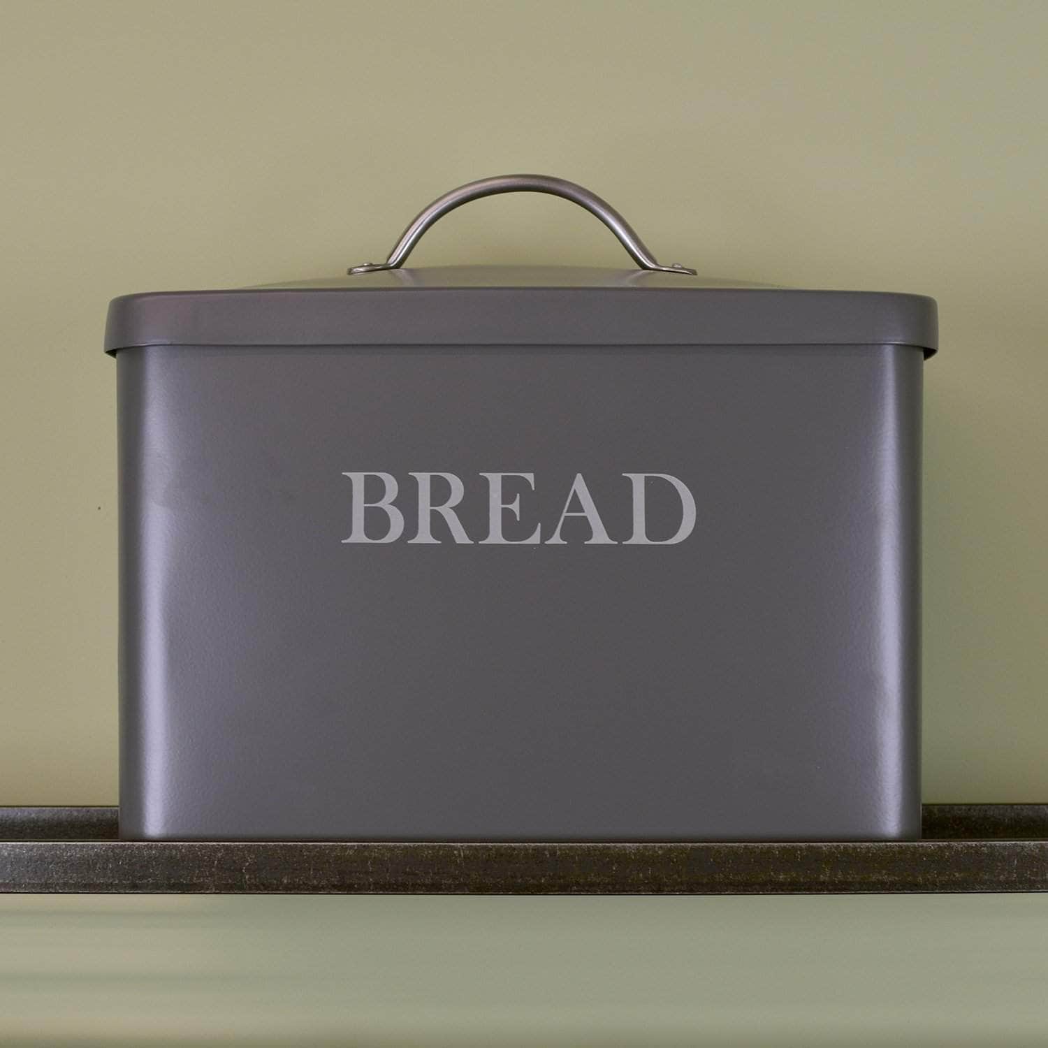 *Not quite perfect* Steel bread bin in charcoal