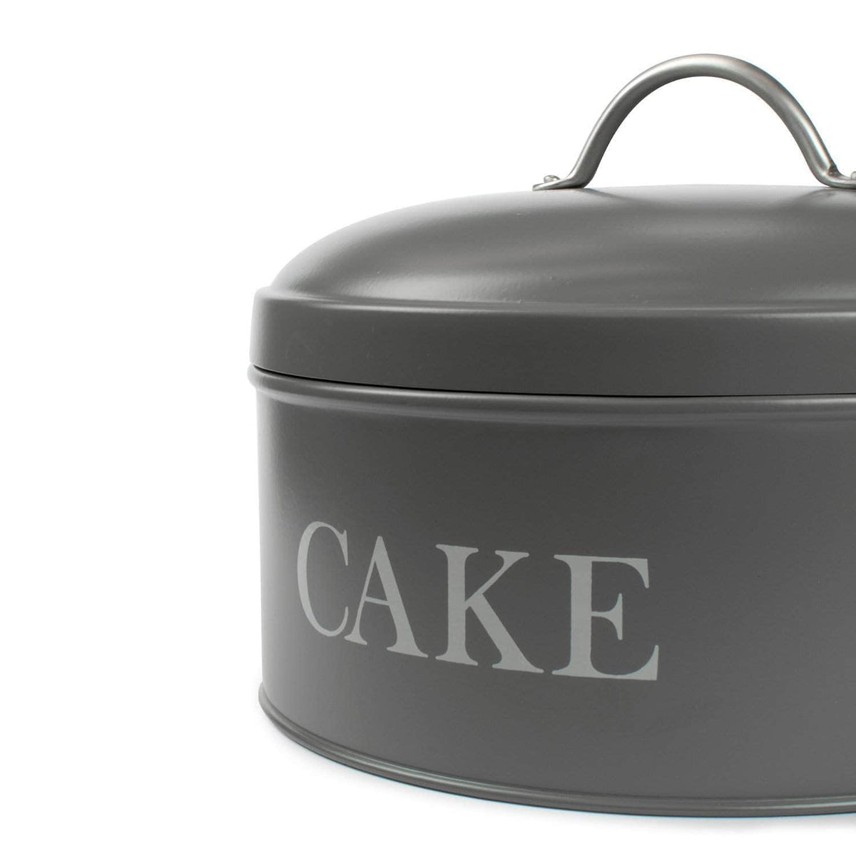 Cake tin in charcoal grey