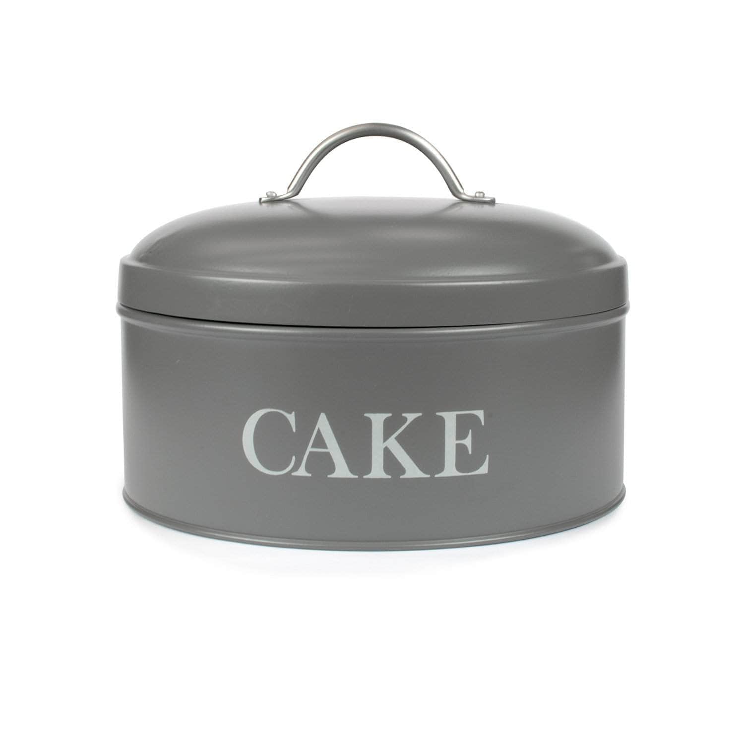 Cake tin in charcoal grey