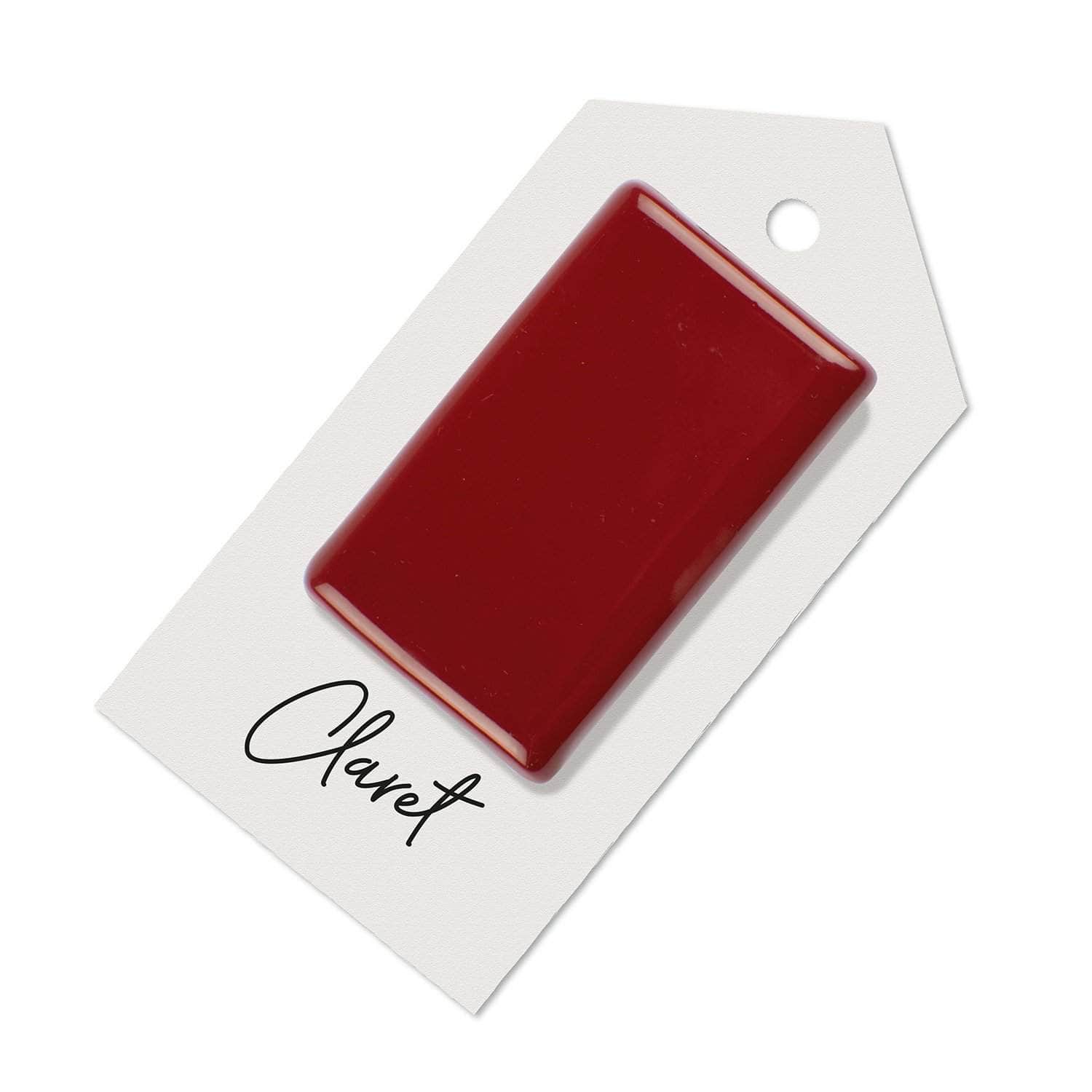 Claret sample for Aga range cooker re-enamelling & reconditioned cookers