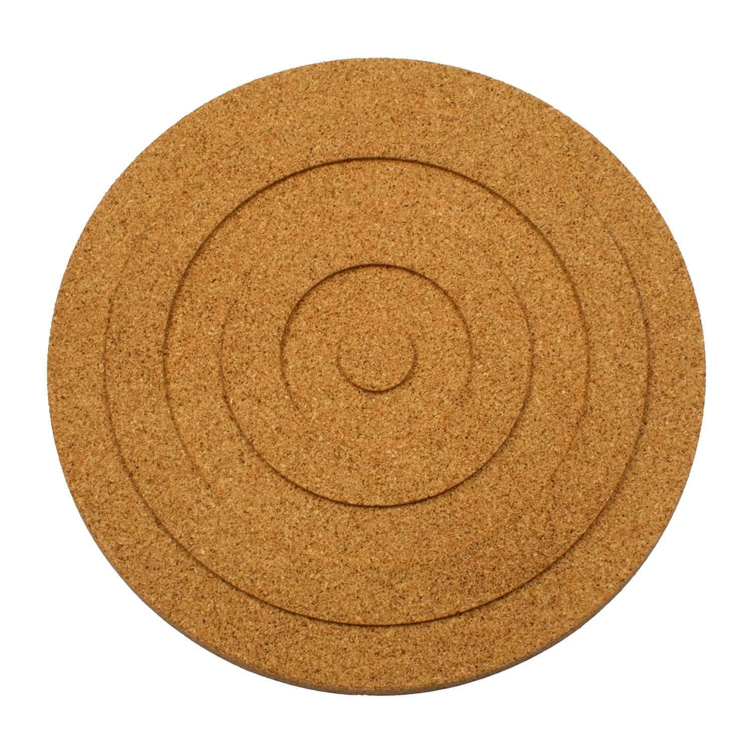 Natural cork circular trivet
