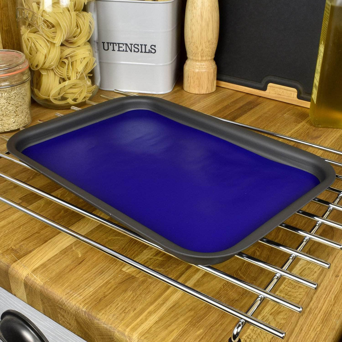 Non-stick liner for Aga range cooker &#39;half oven&#39; size baking tray - Three colour set