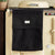 Narrow (32 cm) hanging towel with velcro attachment - 'All Black'