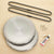 Stainless steel lid liners replacement kit for use with Aga range cooker