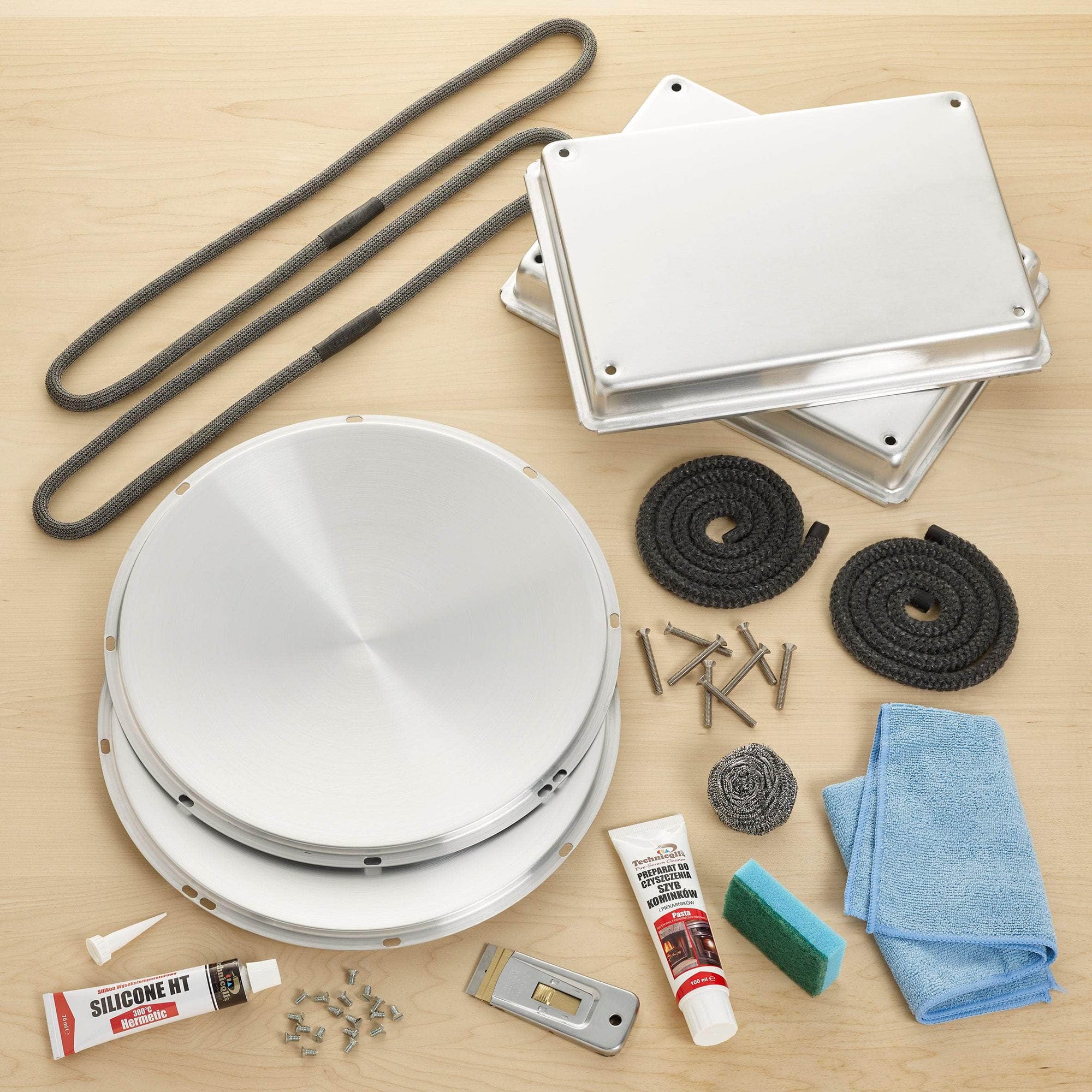 DIY cleaning & mini-refurb kit for use with Aga range cookers