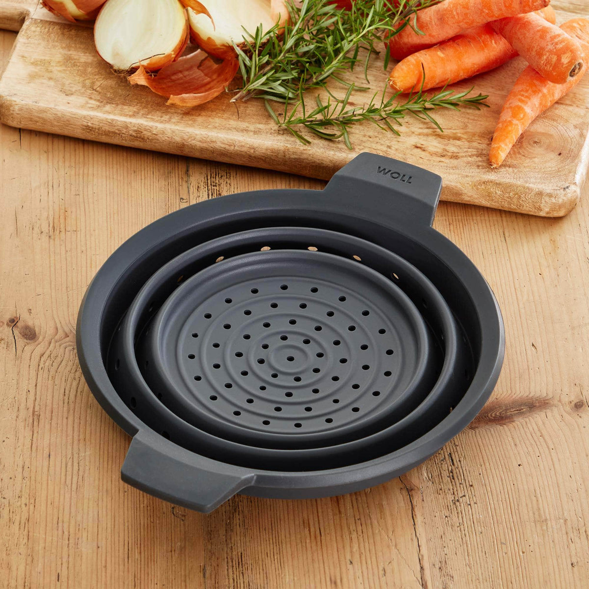 Non Stick Stock Pot Basket Collapsed Woll