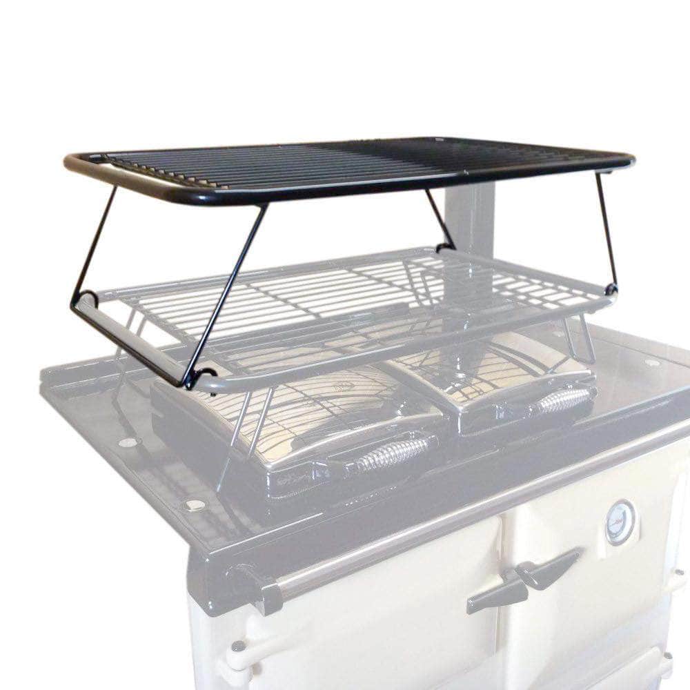 Second stage drying rack airer for use with Rayburn range cookers (gloss black)