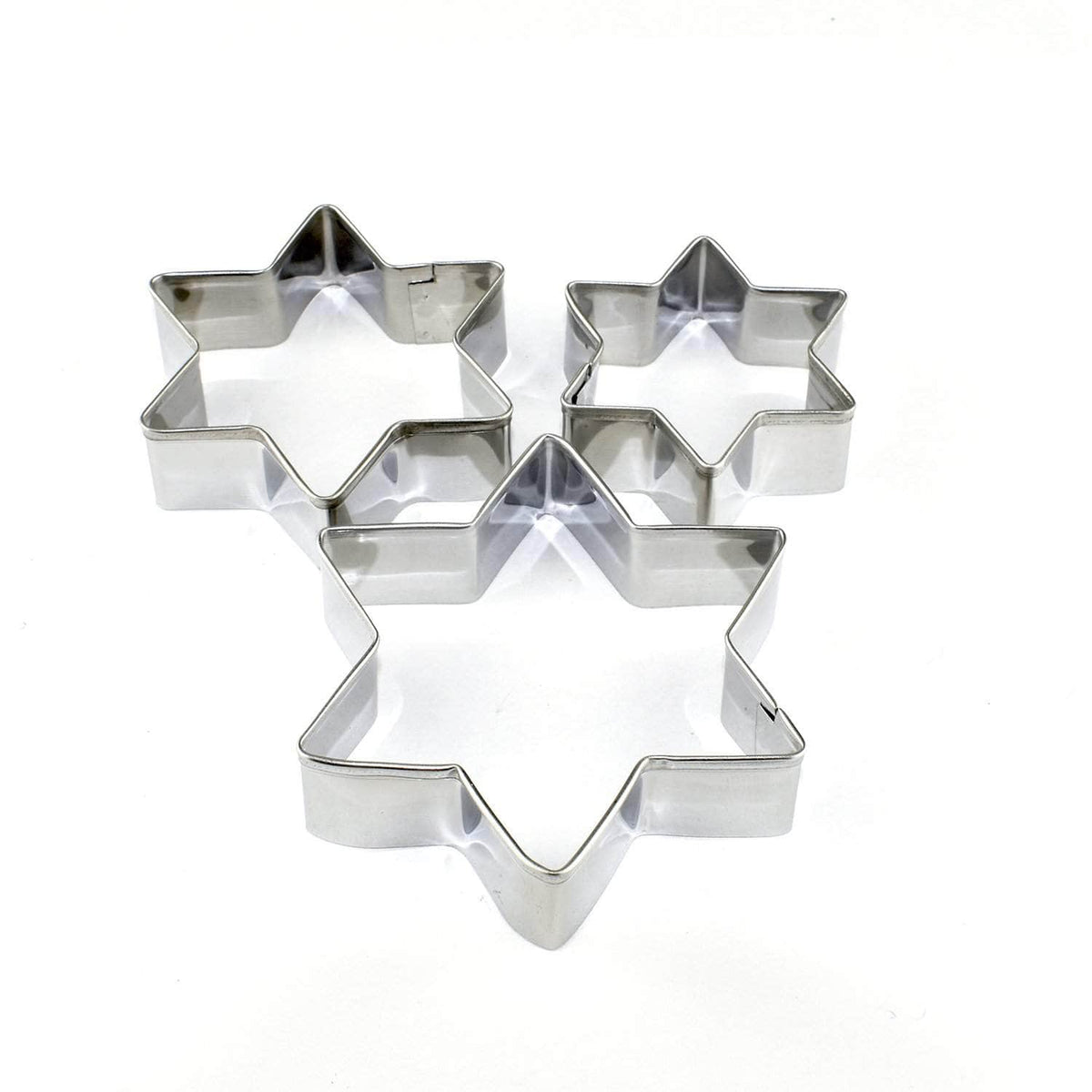 *New* Star biscuit cutters, set of 3