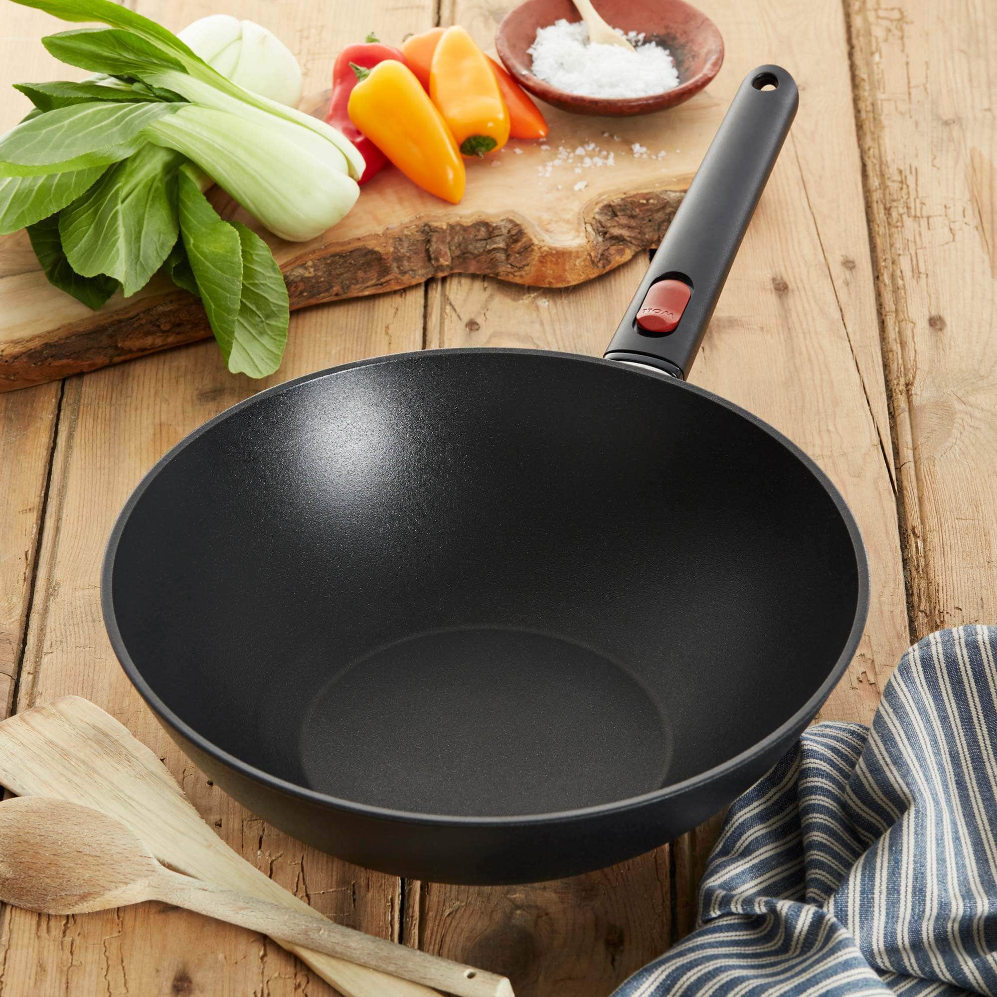 30cm Wok & Stir Fry Pan with Lid | 'Eco Lite' by WOLL
